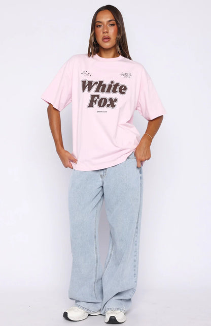 Seeing Stars Oversized Tee Pink