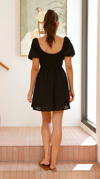 Sahirah Mini Dress Black