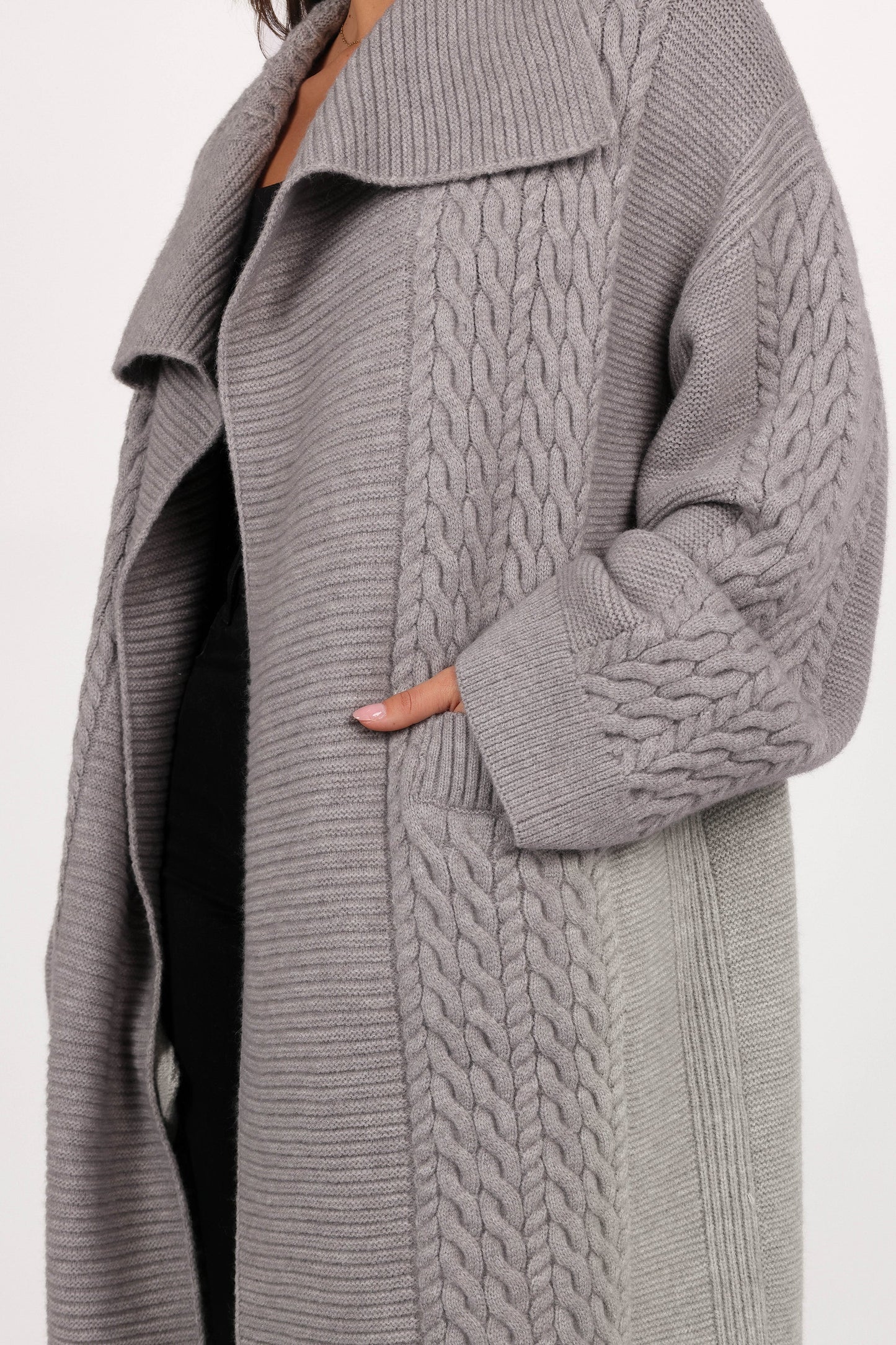 Soma Oversized Open Front Cardigan Grey
