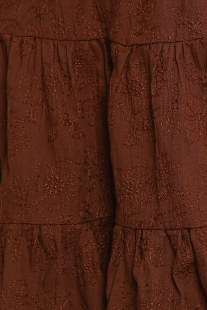 Rilie Halterneck Mini Dress Brown