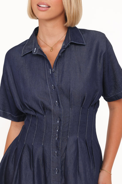 Davine Mini Dress Blue