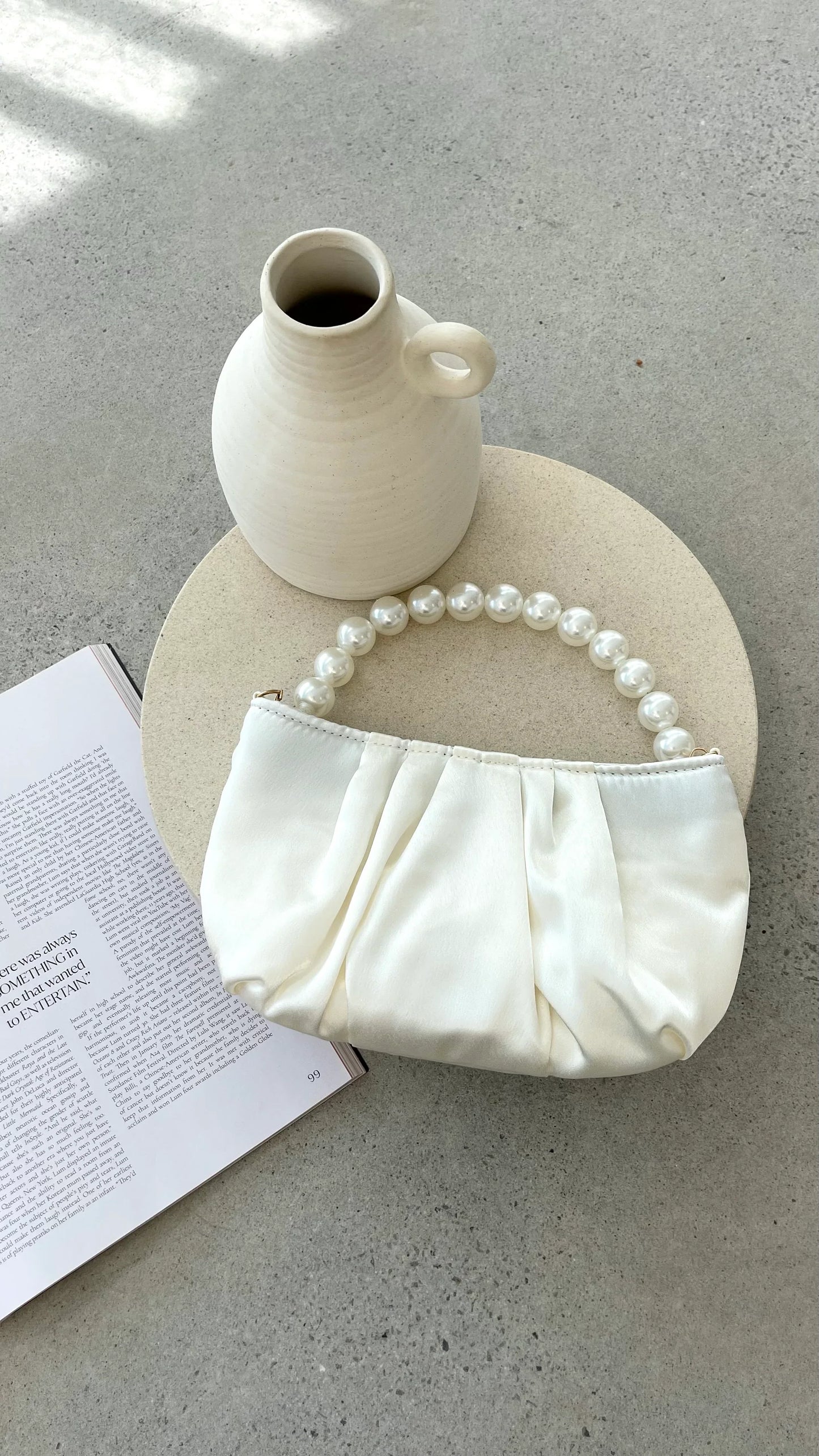 Hepburn Purse Ivory