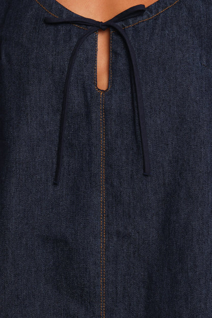 Azen Mini Dress Dark Denim