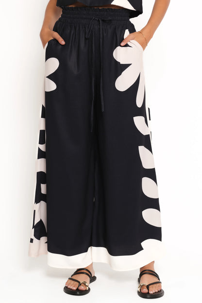 Timothy Pant Set Black Cream