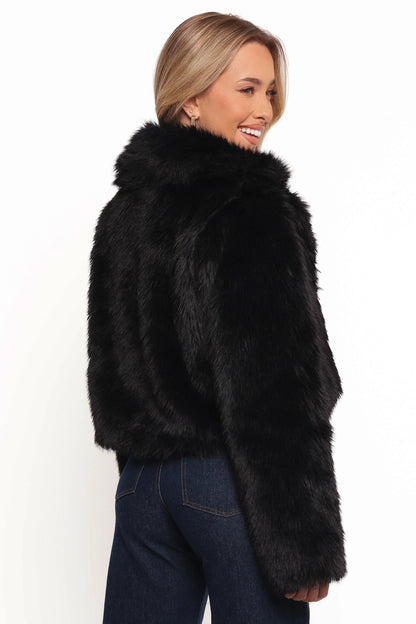 Bobbi Faux Fur Jacket Black