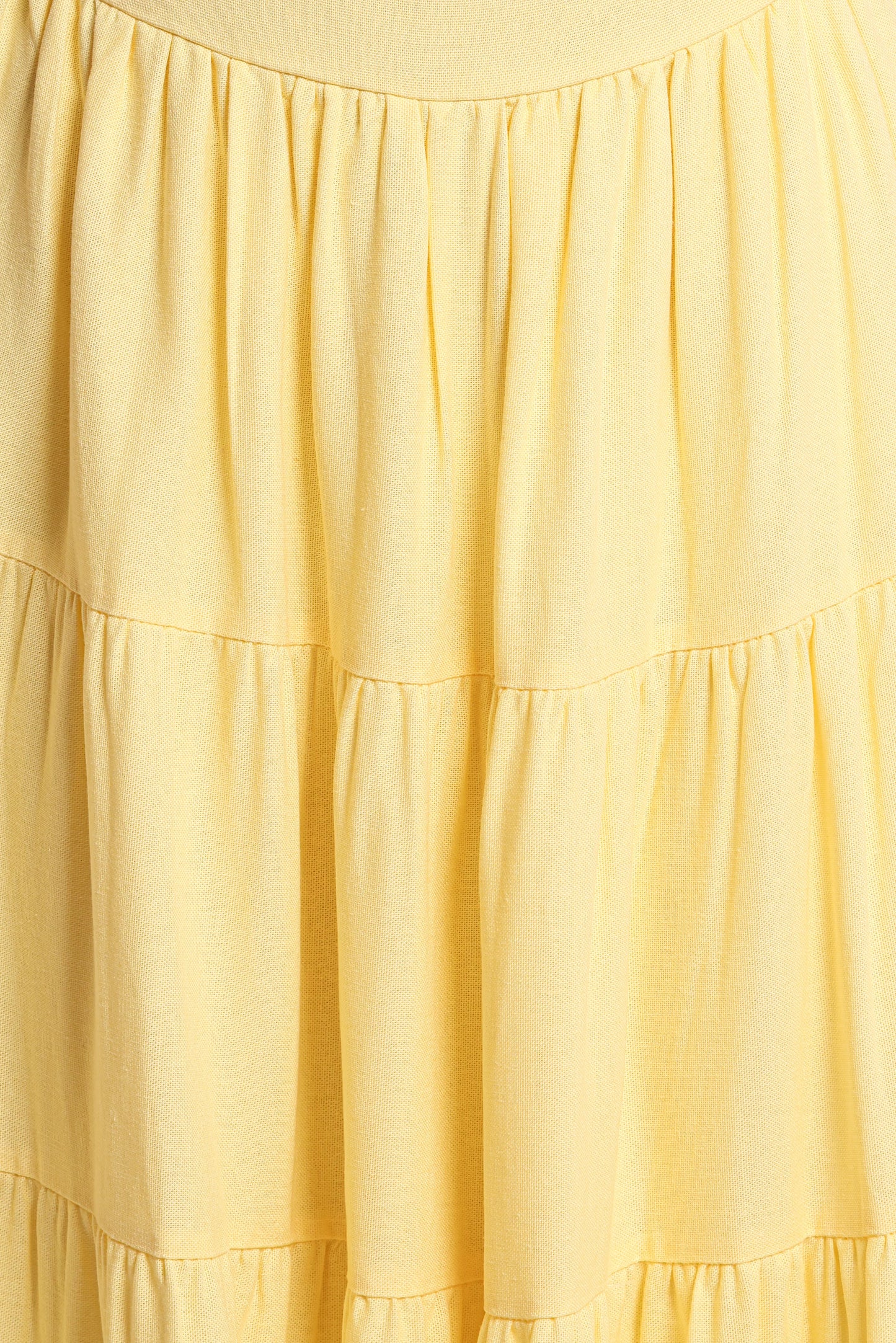 Sitara Strapless Midi Dress Yellow