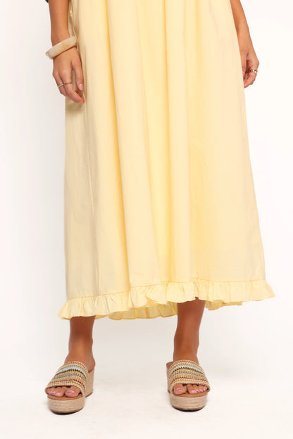 Miuccia Maxi Dress Butter Yellow
