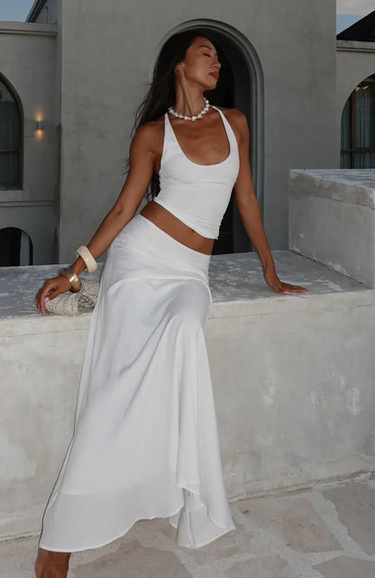 Sunbliss Halter Top White