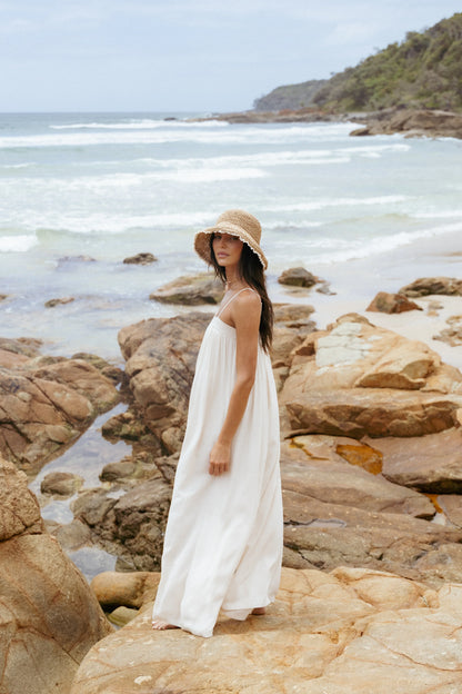 Abegail Flowy Jumpsuit Cream