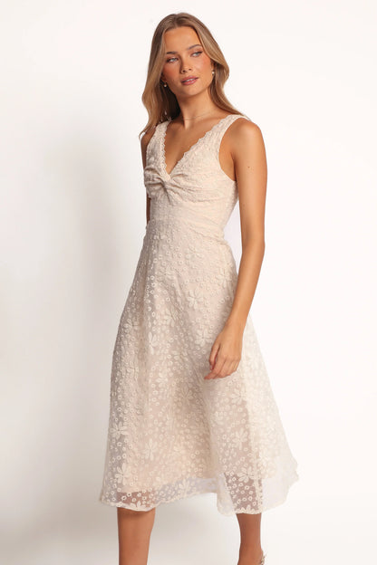 Louise Midi Dress Cream