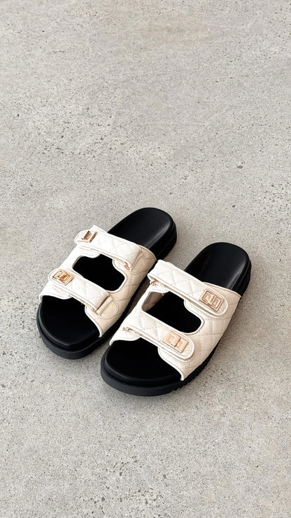 Ailee Sandal Bone Black