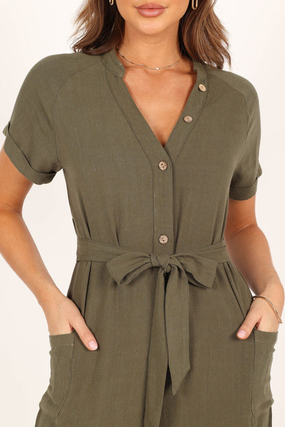 Archie Jumpsuit Olive