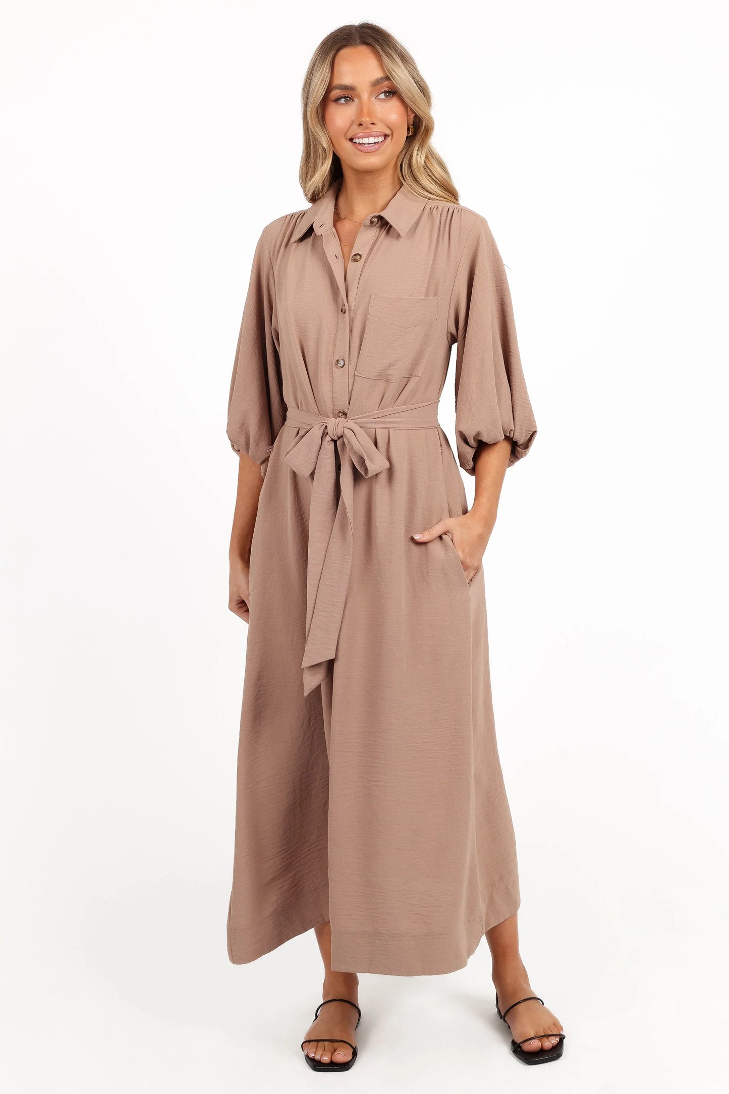 Zanita Midi Dress Toast