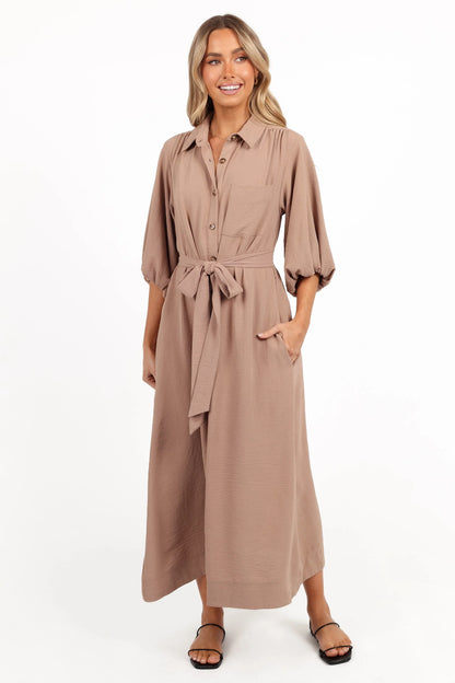 Zanita Midi Dress Toast