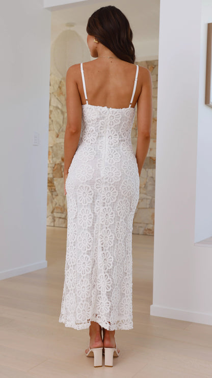 Kaden Maxi Dress White