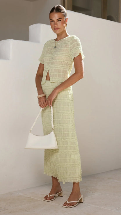 Maisie Maxi Skirt Matcha