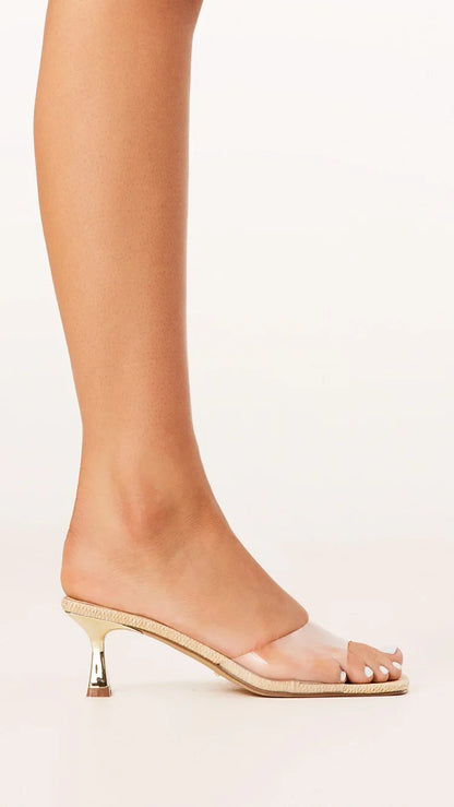 Topaz Heel Natural Raffia
