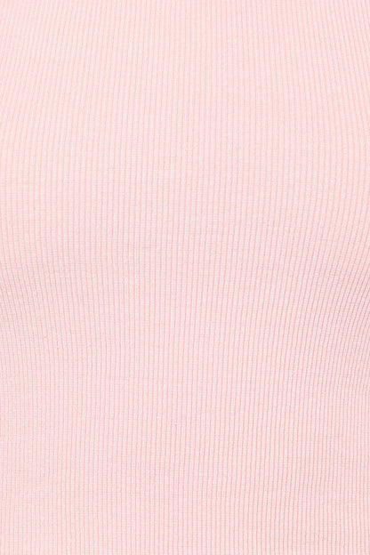 Ari Ribbed Tank Top Petal Pink