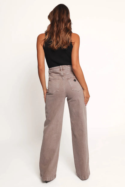 Abrand 94 High Wide Jeans Mushroom