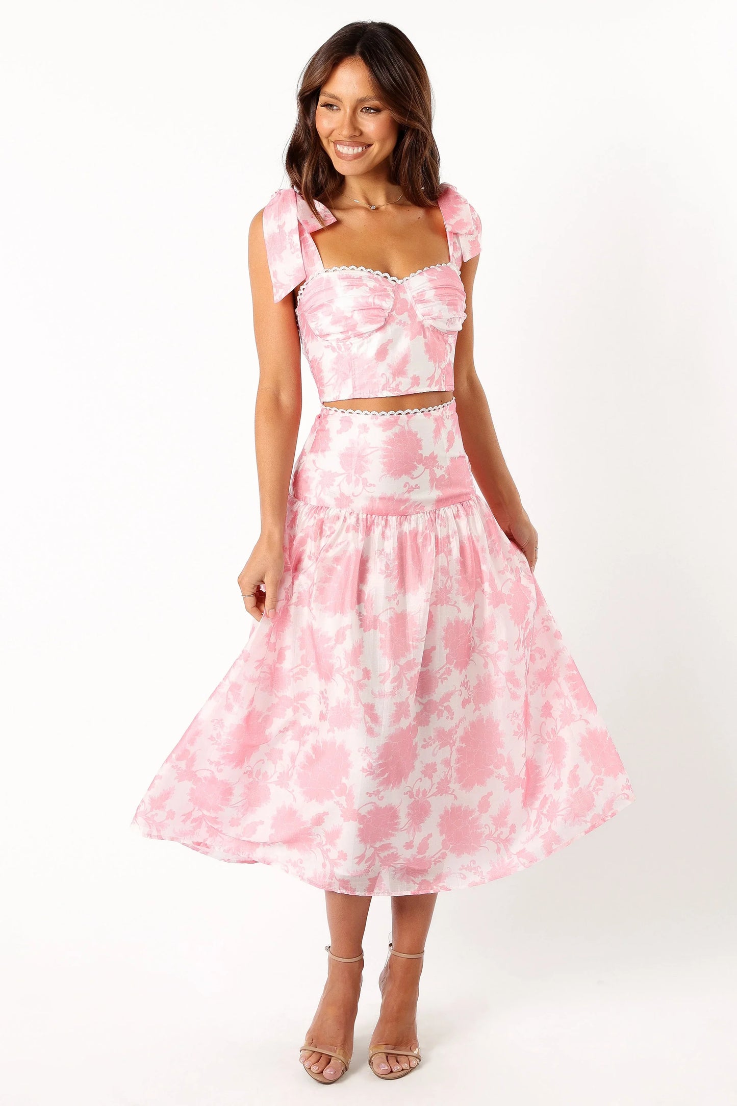 Elle Two Piece Set Pink Floral