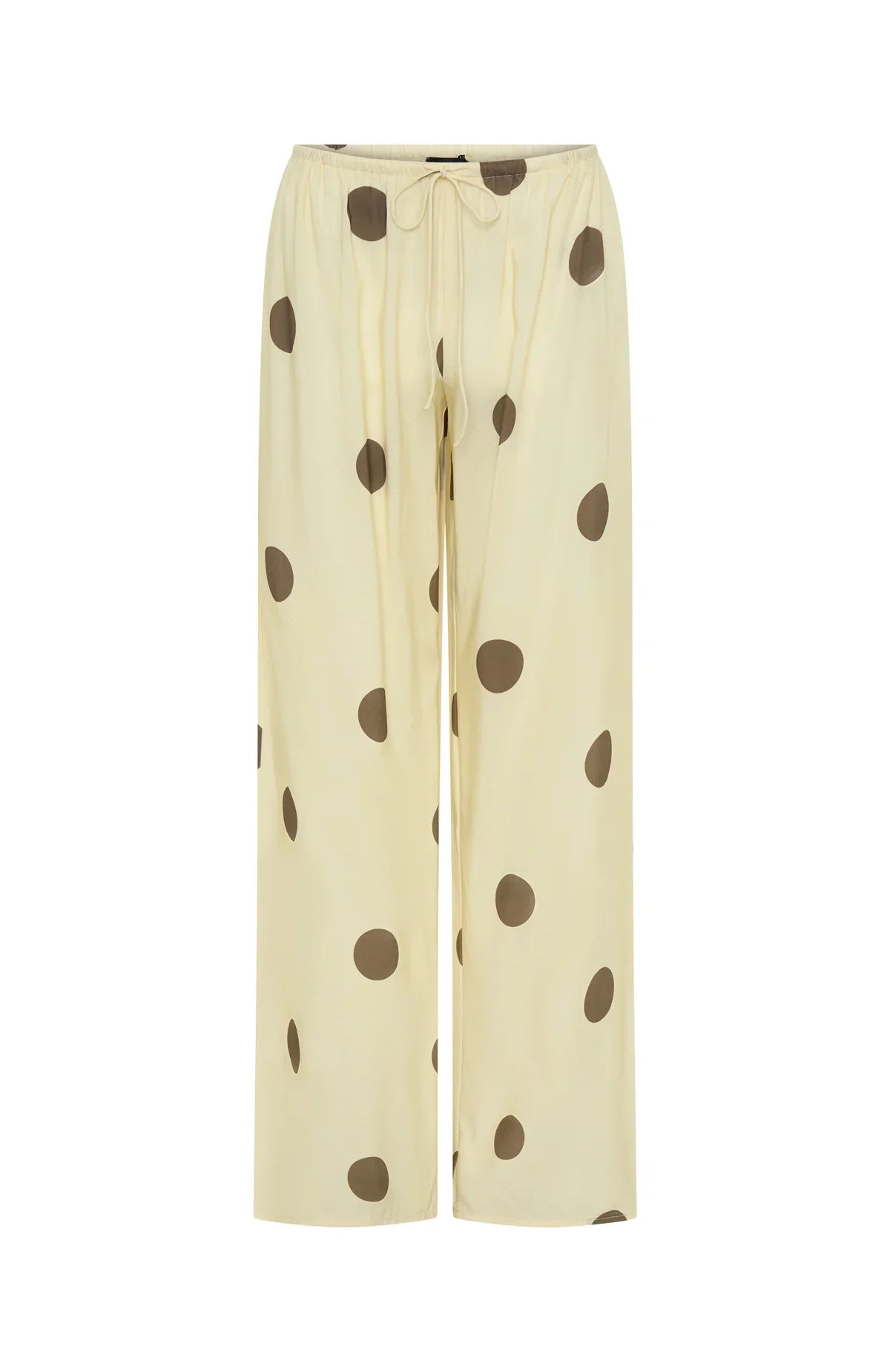 Tropic Muse Pants Cream Choc Polka Dot