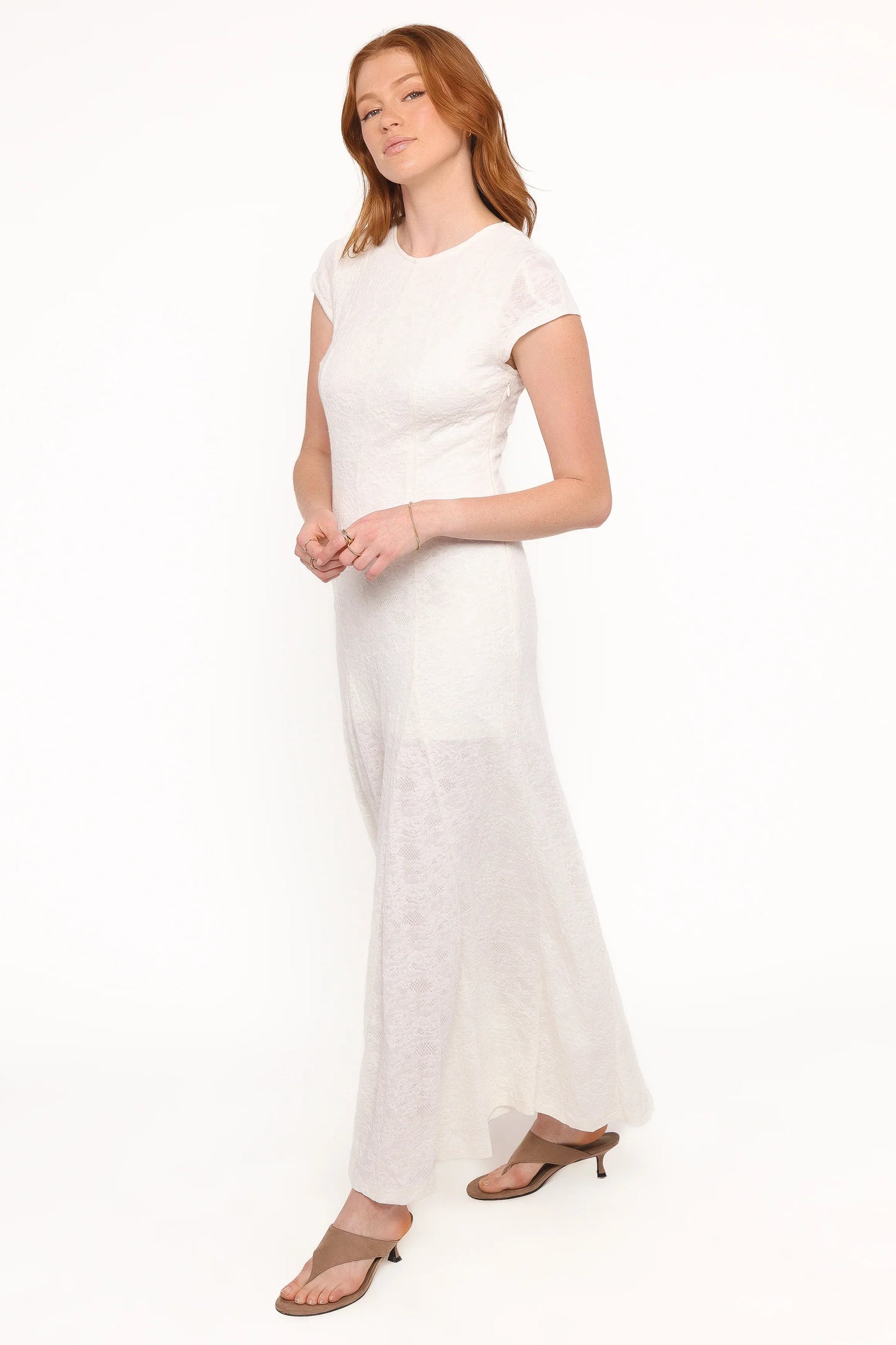 Constance Lace Maxi Dress White