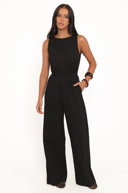 Sansa Stretch Jumpsuit Black