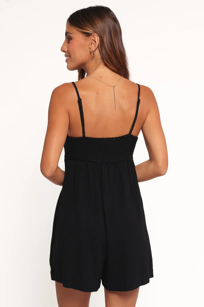 Quinley Romper Black