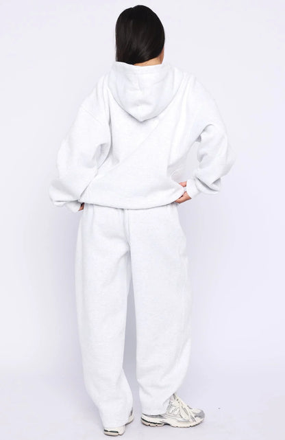 Know What You Want Barrel Leg Sweatpants Grey Marle