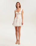 Splendor pink peony mini dress on straps Garden of Eden