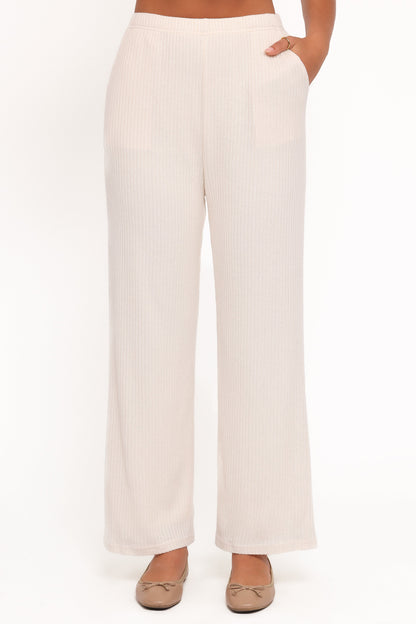 Granger Knit Pant Set Cream
