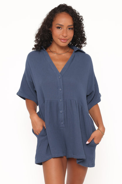 Winny Romper Denim Blue