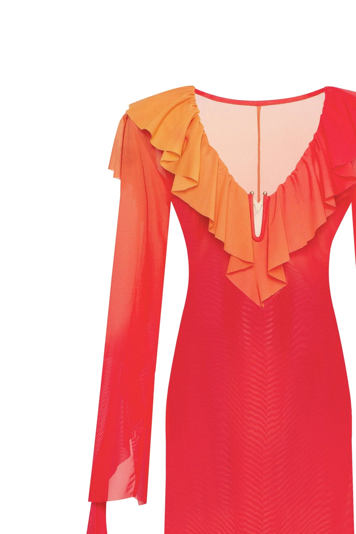 Flowy coral maxi dress Xo Xo