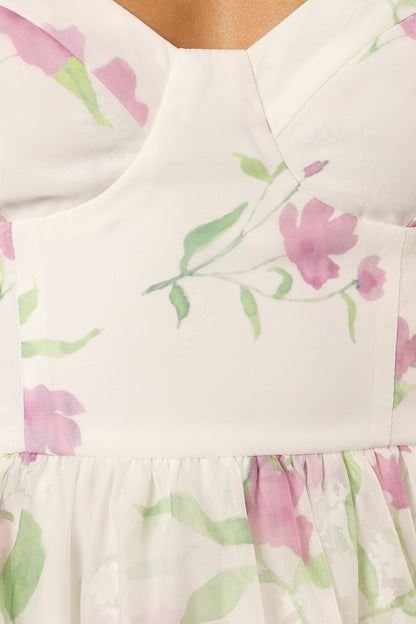 Armani Midi Dress White Floral