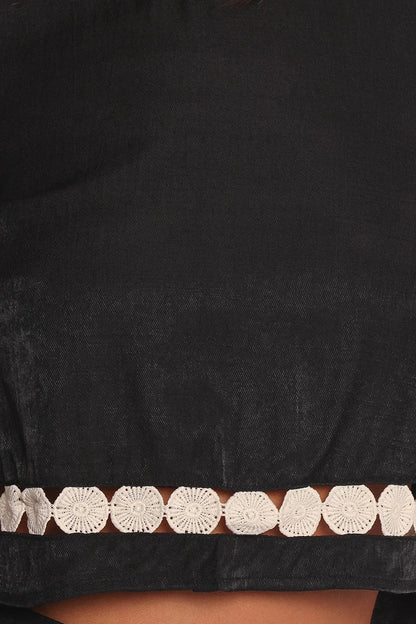 Margarete Pant Set Black Cream