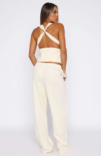 Take A Stance Pants Off White
