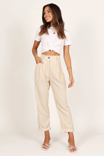 Talaren Cord Pant Cream