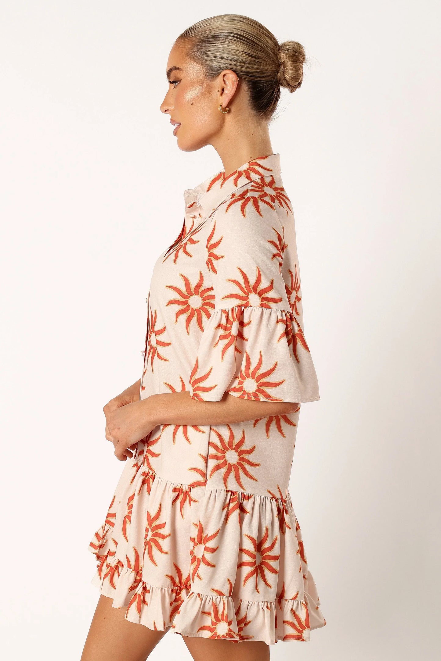 Ren Long Sleeve Mini Dress Soleil