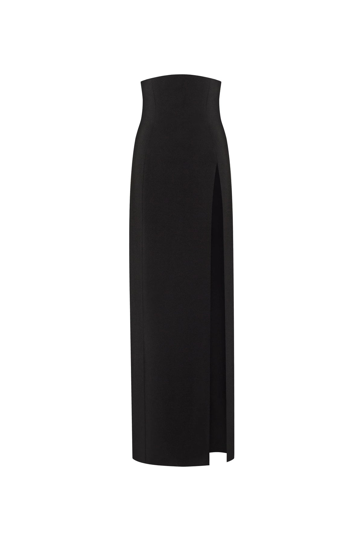 Elegant 3 piece set with white silk blouse white mini skirt and black crepe maxi skirt Xo Xo