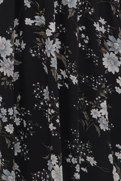 Mavis Long Sleeve Maxi Dress Black Floral