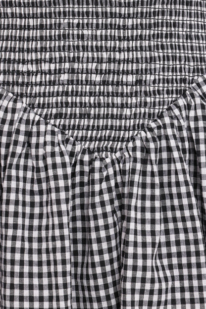 Celine Mini Dress Black Gingham