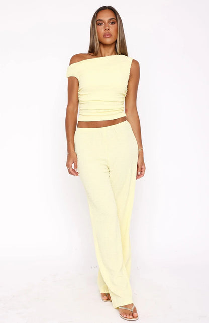 Turn Heads Fast Pants Lemon