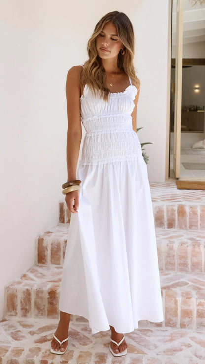 Vida Maxi Dress White