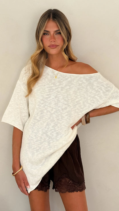 Makoa Lace Shorts Chocolate