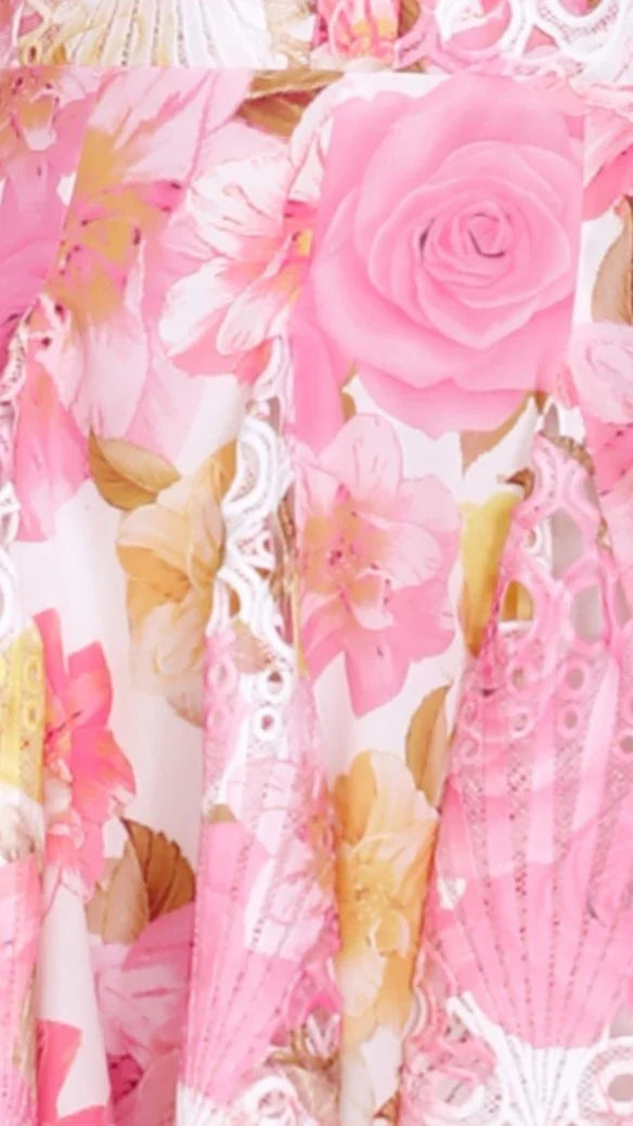 Felicity Mini Dress Pink Floral
