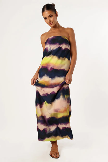 Oasis Strapless Maxi Dress Storm