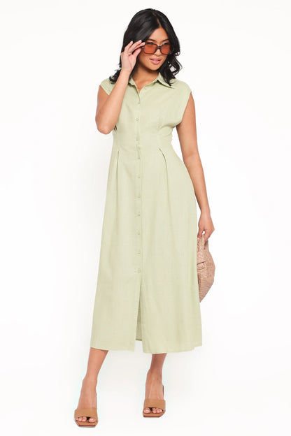 Cami Midi Dress Green