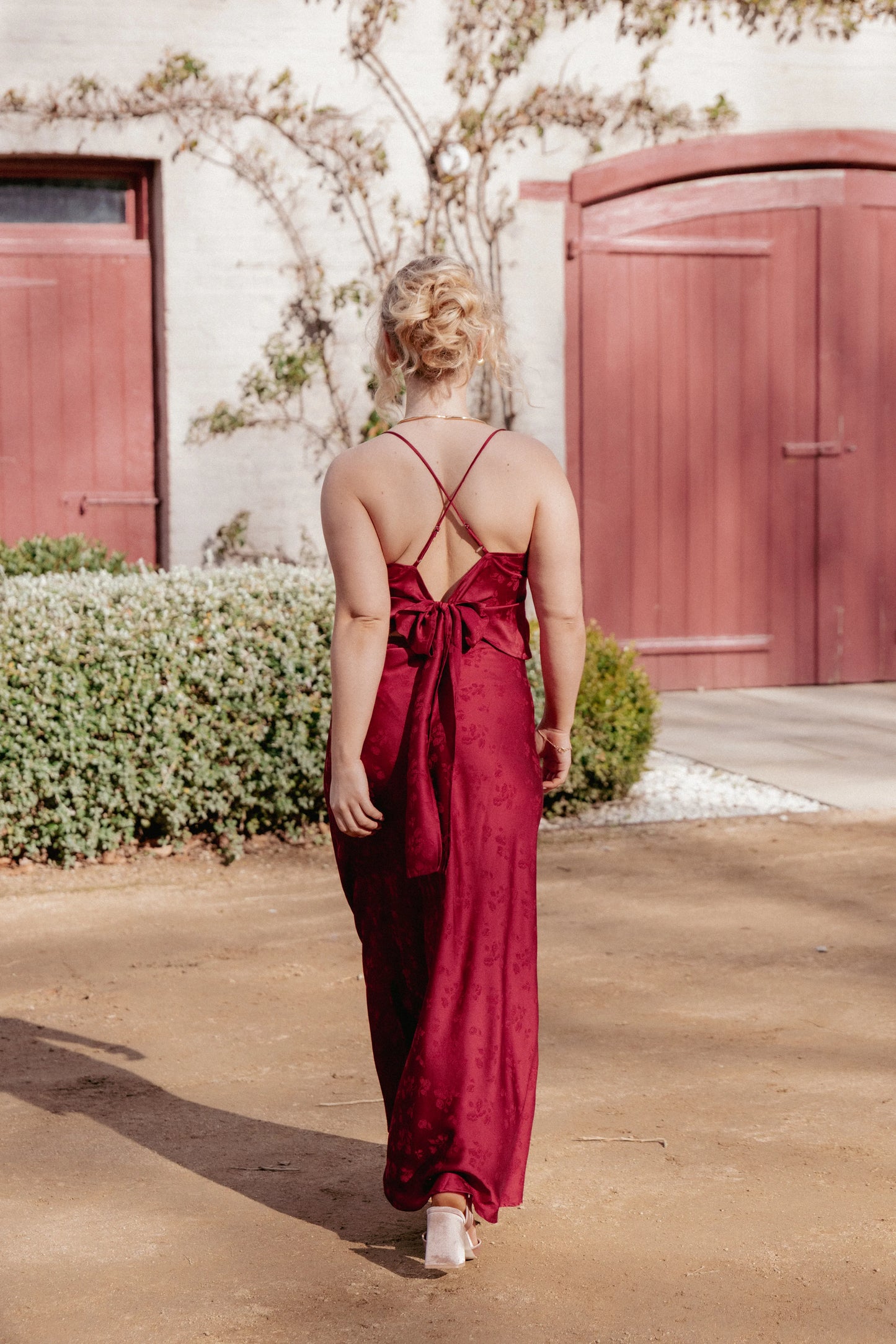 Belle Two Piece Set Burgundy
