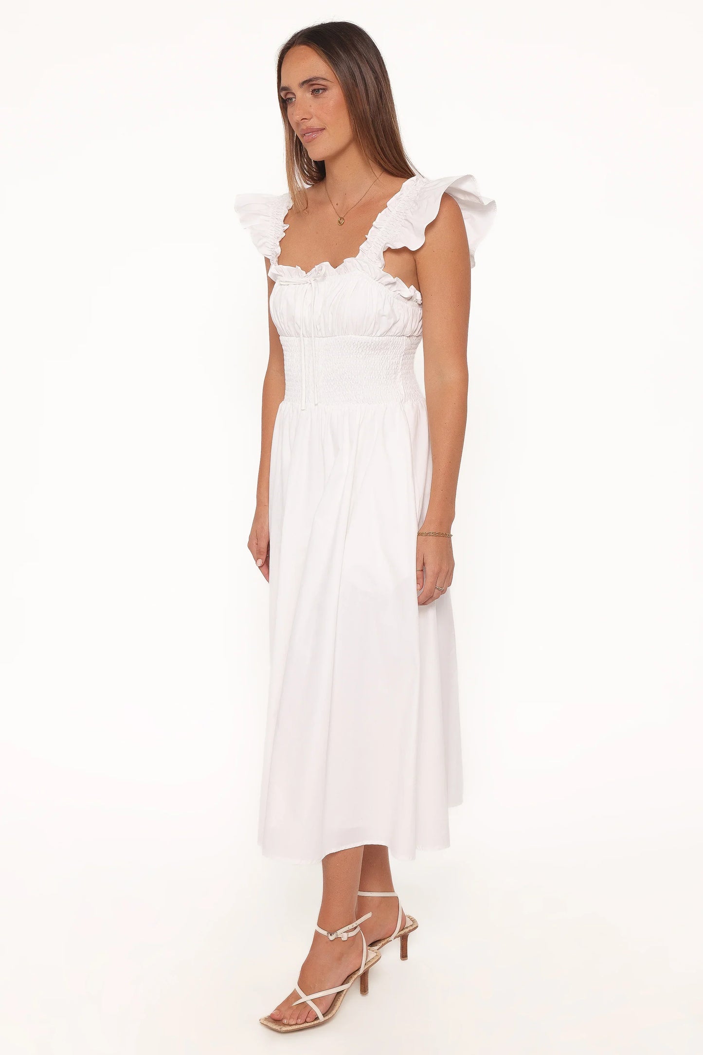 Bronte Midi Dress White