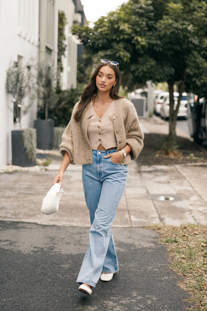 Albertine Cardigan Latte